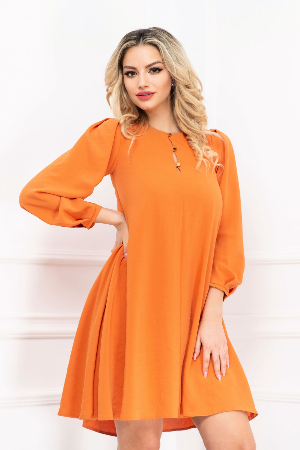 Rochie de gravida Moze portocalie